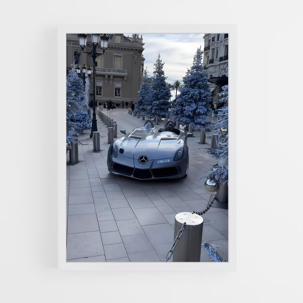 Poster Course d'Argent – affiche Mercedes (vue 3)